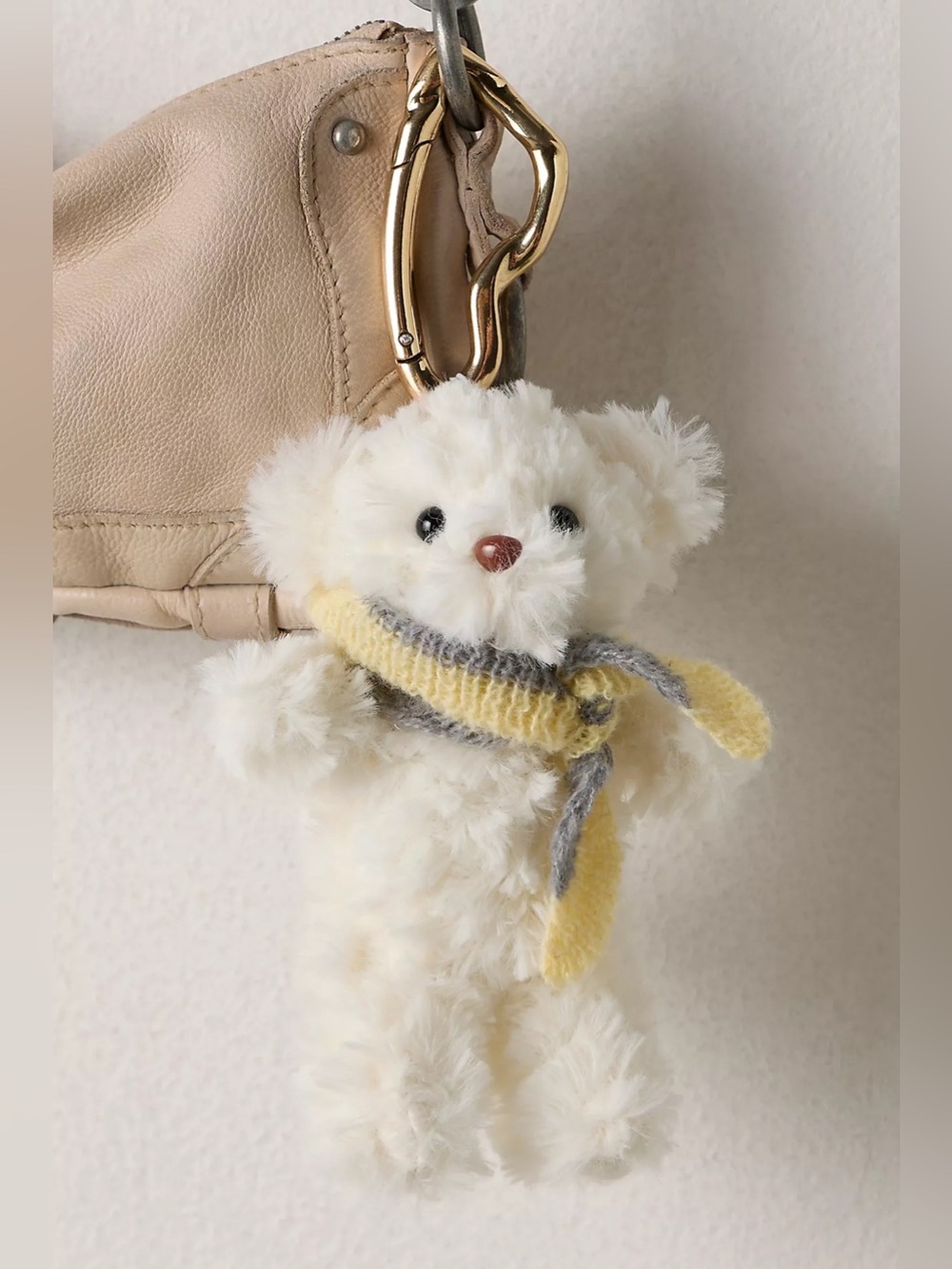 NWT! FP Free People Fuzzy Bear Bag Charm